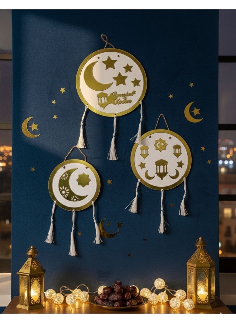 طقم ديكور حائط رمضان مقاسات خشب mdf ٣مل
